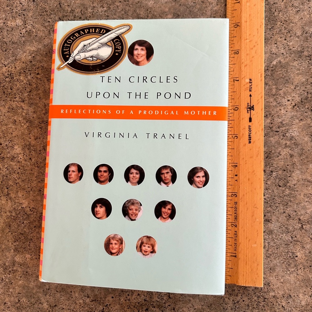 📕 Autographed Ten Circles upon the Pond 1st Ed [Virginia Tranel], Western Decor